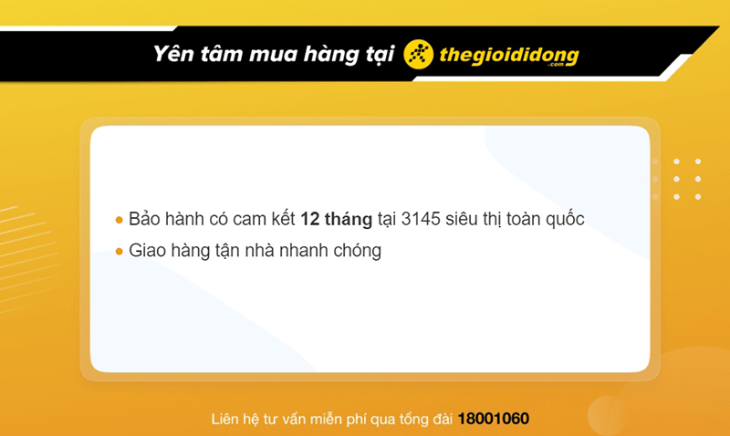 Bảo hành phụ kiện tại Thế Giới Di Động